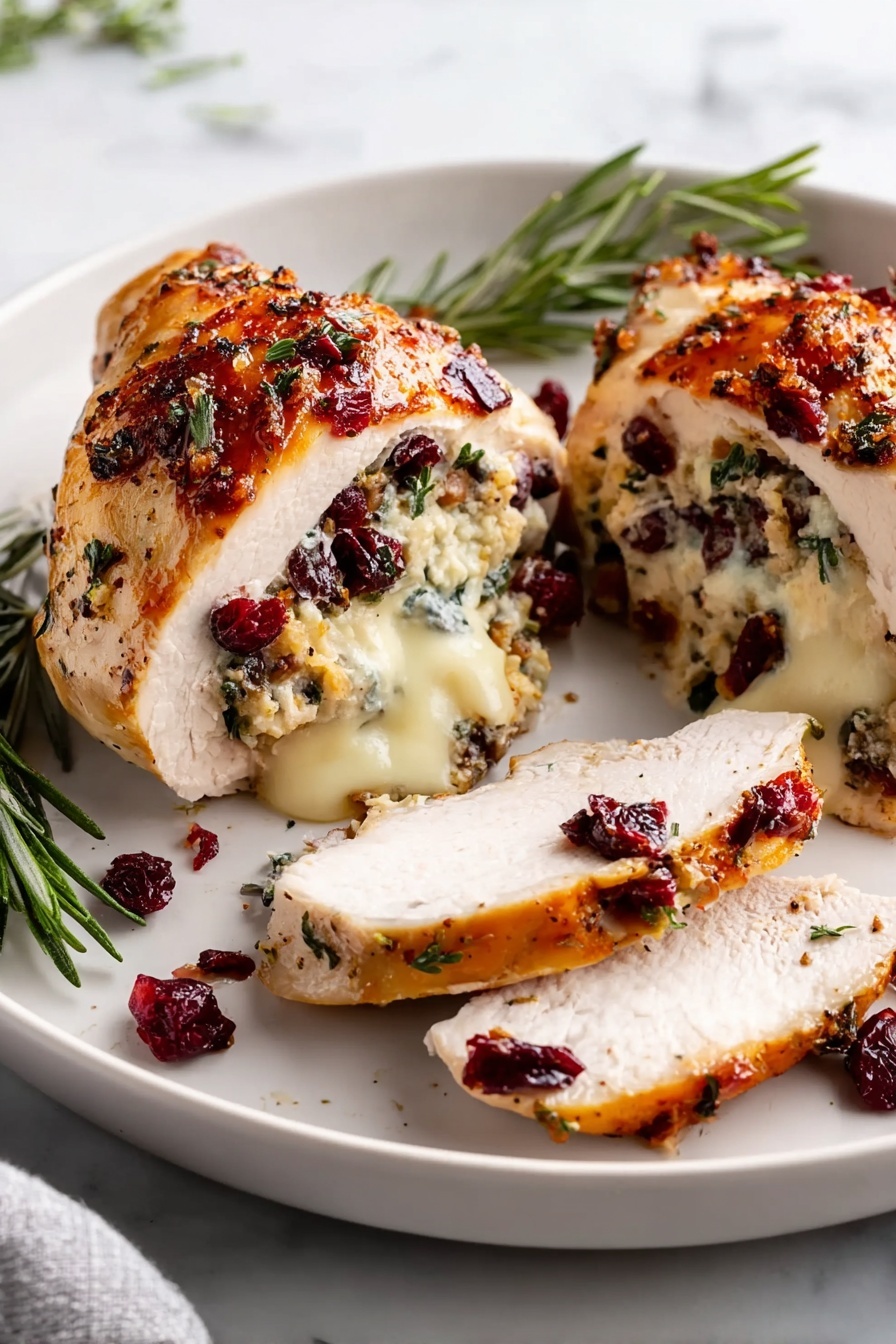 A plate of food with chicken and cranberry sauce.