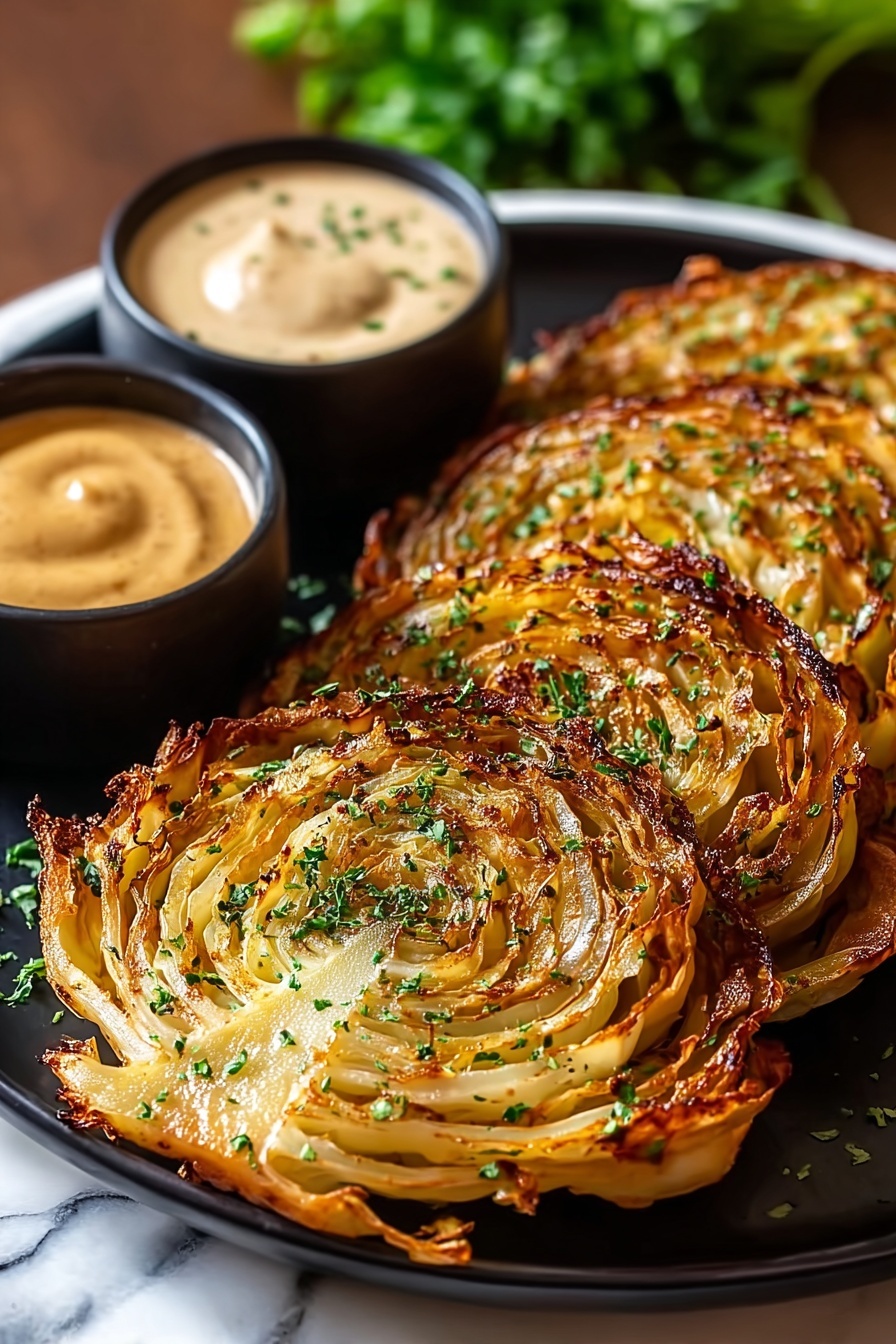 A plate of food with two pieces of food and two dipping sauces.