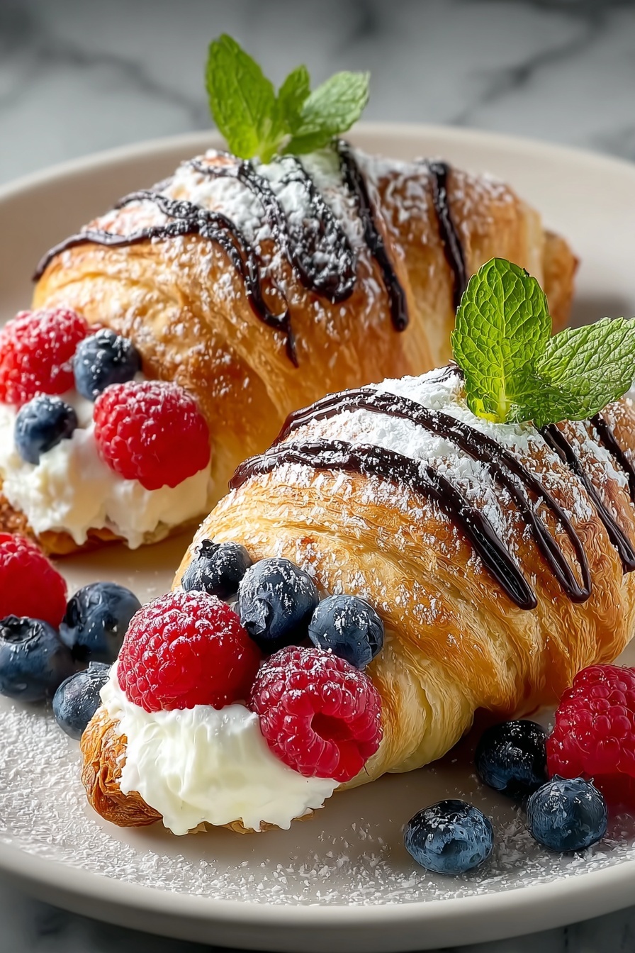 Easy Cheesecake Crescent Rolls Dessert.