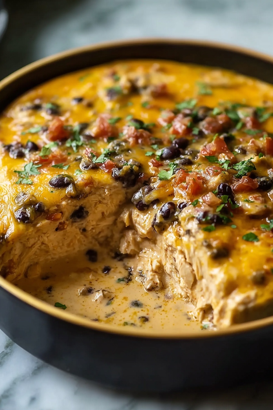 A dish of food with a variety of ingredients.