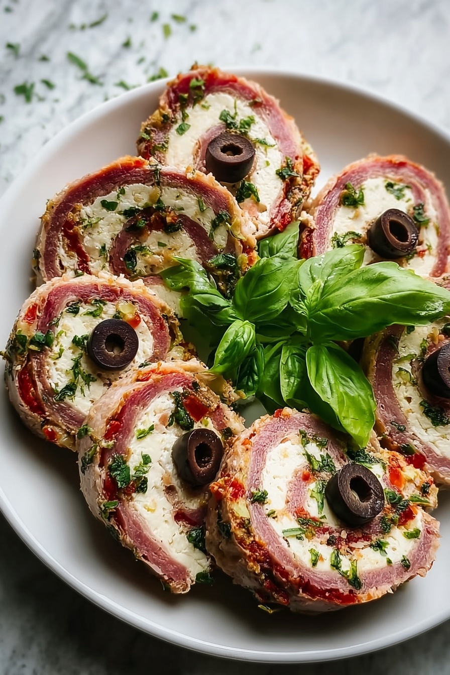 A plate of food with a green leaf on it.
