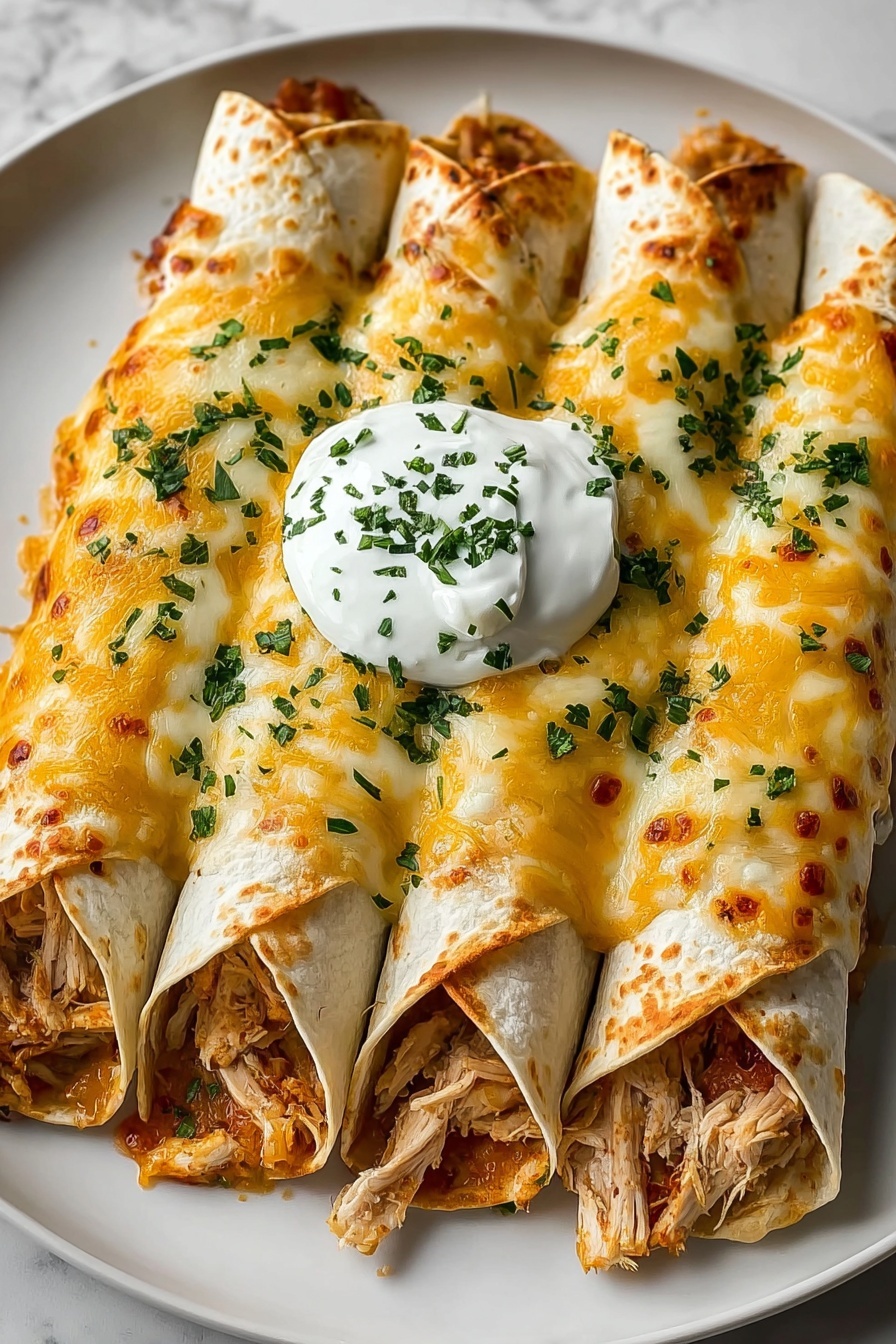 A plate of food with a white sauce on top.