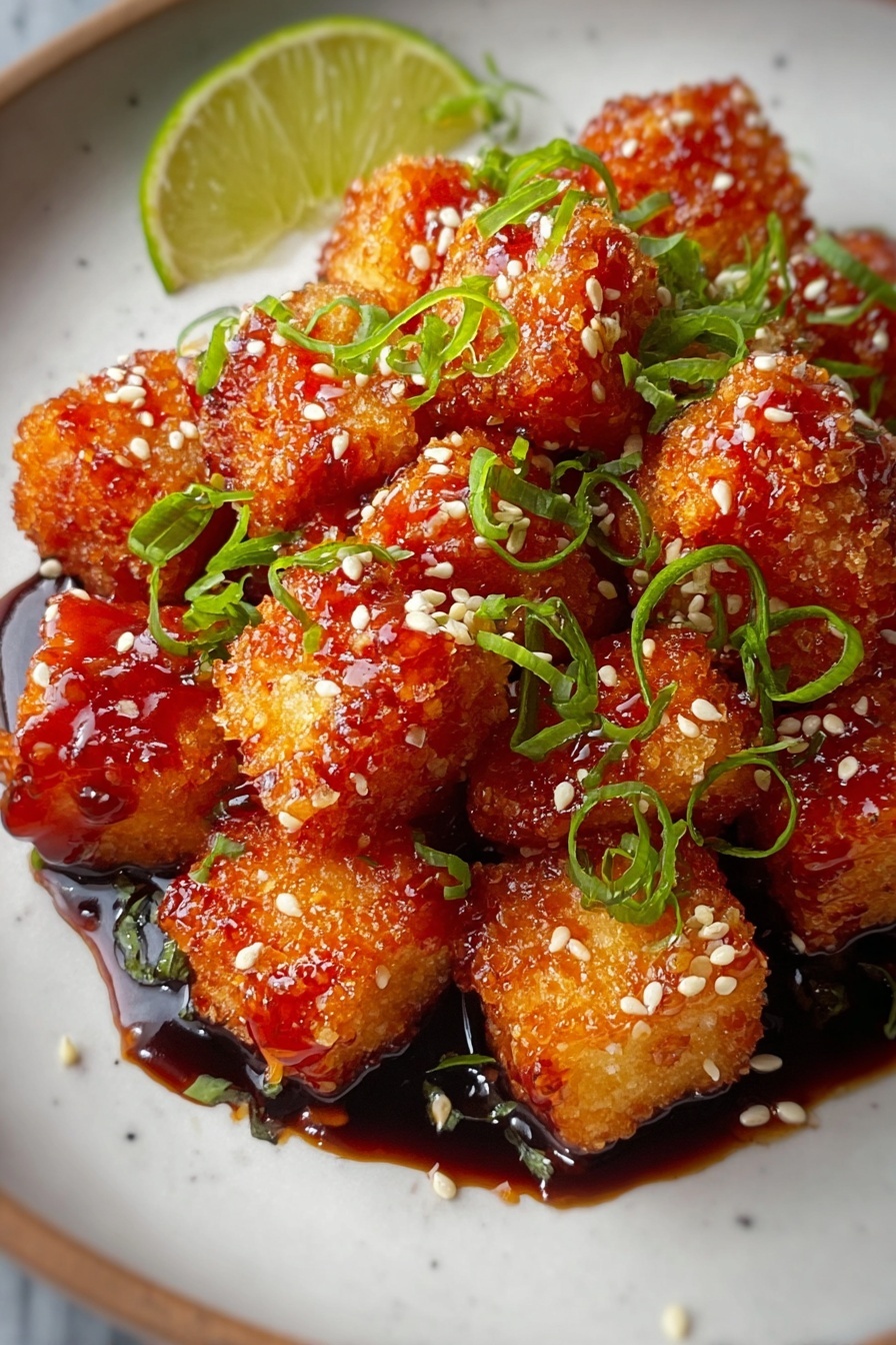 Crispy Bang Bang Salmon Bites.
