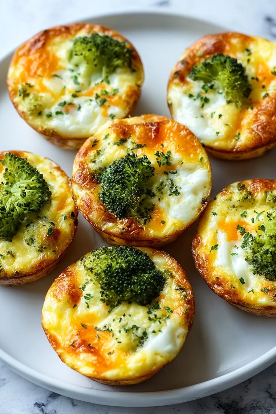 Broccoli cheese cups on a plate.