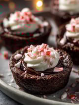 Chocolate Peppermint Cookie Cups.