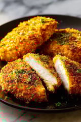 Air fryer parmesan crusted chicken.