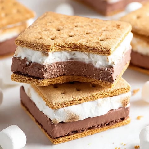 A stack of marshmallows and a chocolate bar.