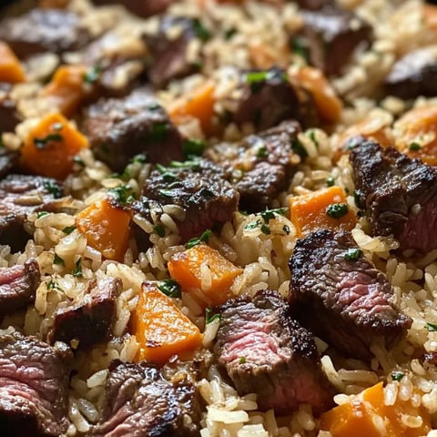 A close up of a dish with rice and meat.