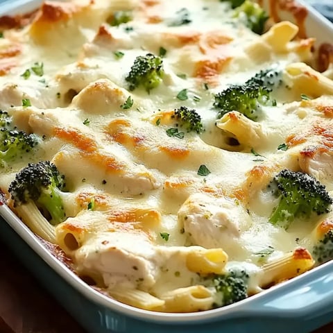 A dish of food with broccoli and chicken.