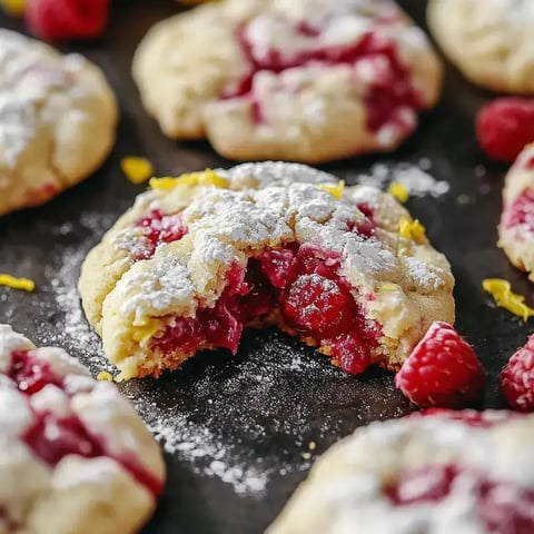 A cookie with white powder on it.
