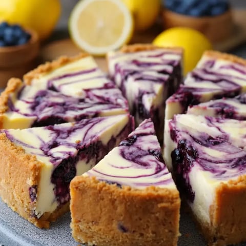 One piece of pie layered with sweet blueberries and bright lemon.