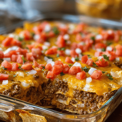 A yummy meal topped with tomatoes and cheddar.