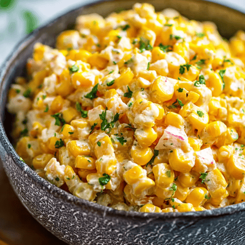 A bowl filled with corn and sliced green onions.