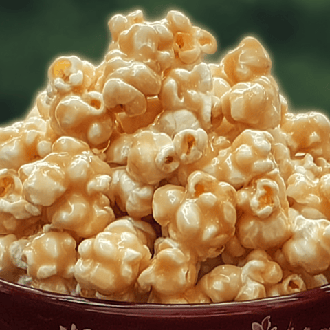 A bowl of popcorn.