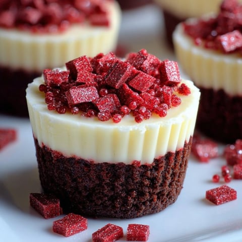 Cupcake topped with red jelly and creamy chocolate frosting.