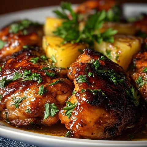 Chicken with herbs.