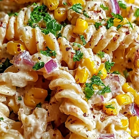 A bowl piled high with noodles, corn, and onion slices.