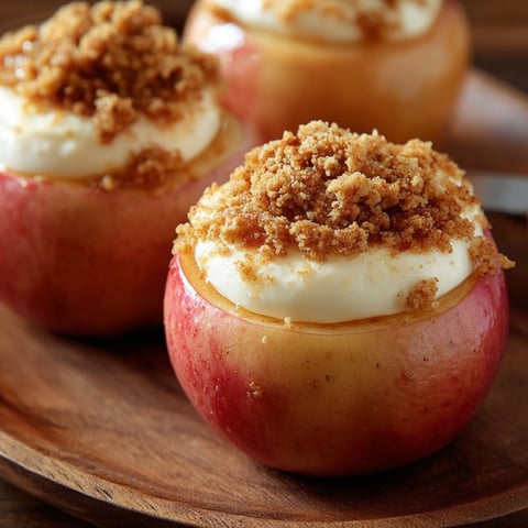 Two apple desserts with cinnamon topping.
