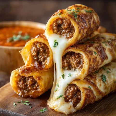 A pile of melty cheese-filled breadsticks stacked up.