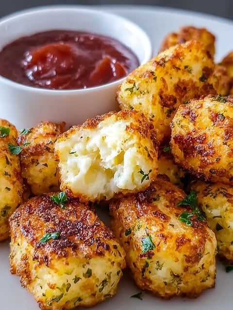 Two ingredient cottage cheese tots.