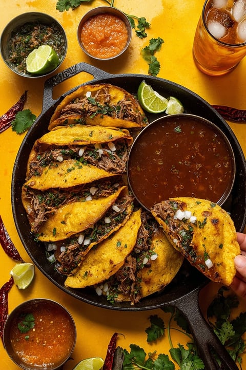 A pan of meat and onions.