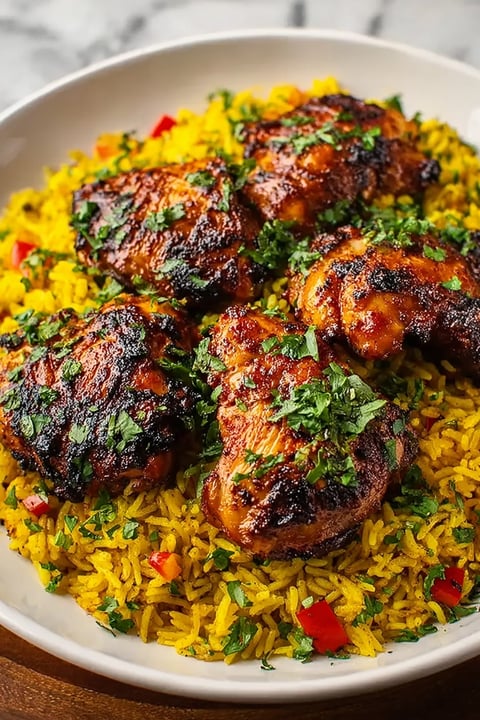 A plate of Peri Peri Chicken.